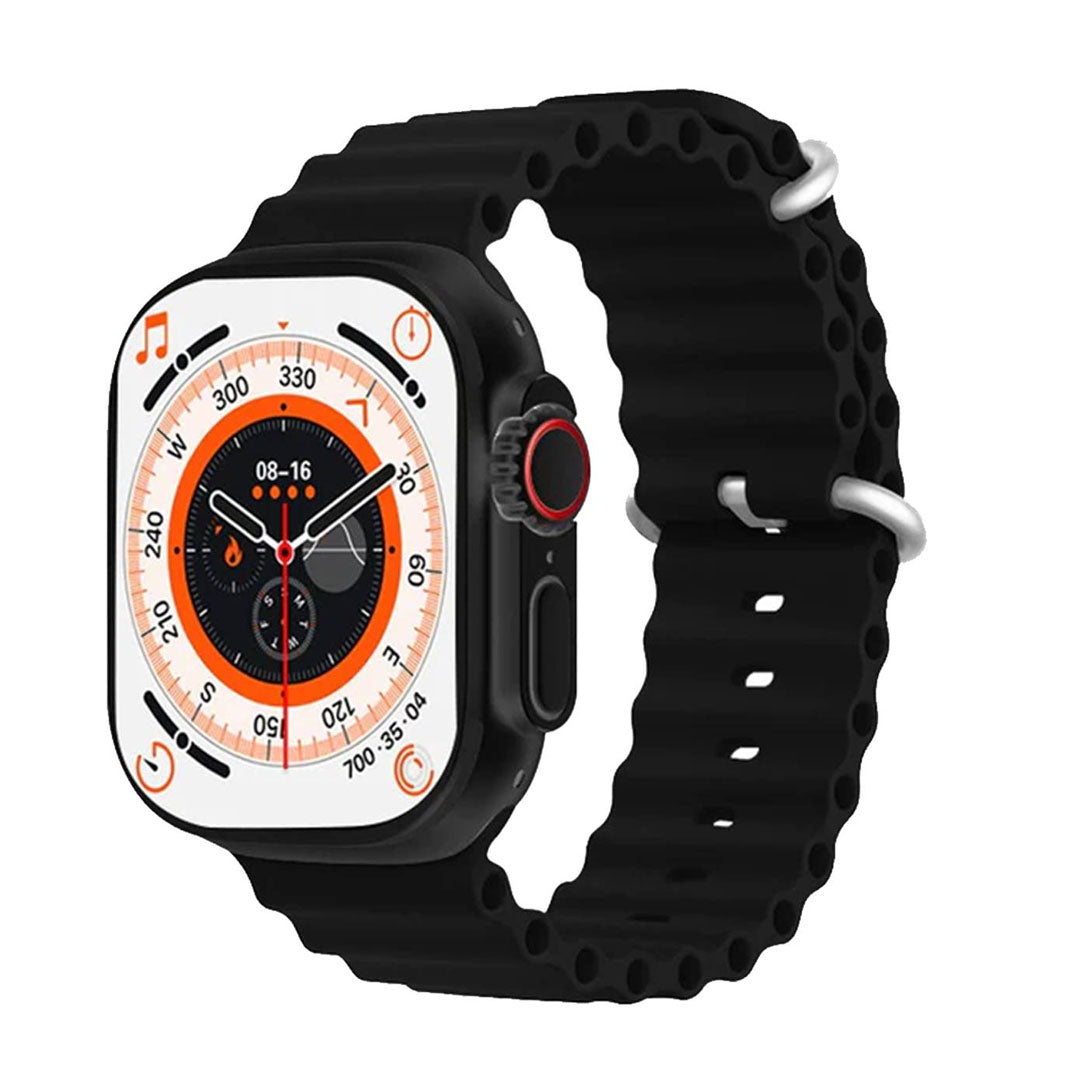 T800 Ultra 2 Watch Series 9 reloj inteligente Smart Watch T800Ultra 2024 Hot Sport Waterproof Wireless Charger SmartWatch (Orange)